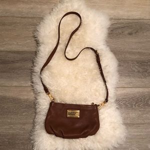 Marc Jacobs Brown leather crossbody purse